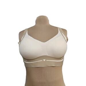 NEW LushFitting Beige Wireless Bra 4XL Plus Size Comfort Adjustable Straps